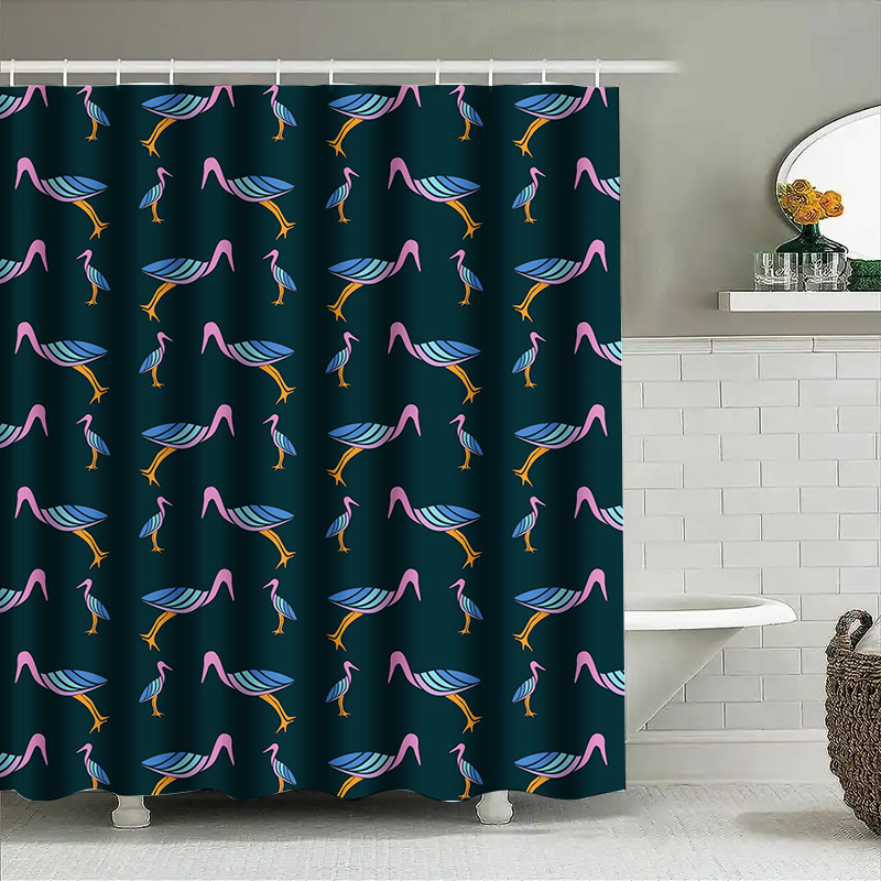 Home Bathroom Colors - Nowoczesna zasłona prysznicowa do łazienki z