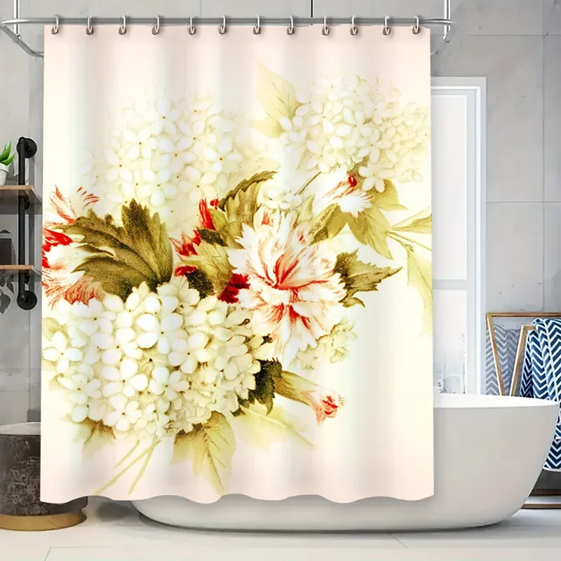 Home Bathroom Colors - Zasłona prysznicowa do łazienki z motywem