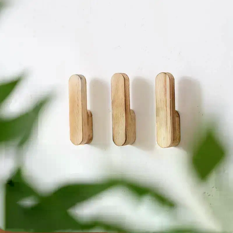 Home Bathroom Key - Nowy Nordycki Wieszak z Litego Drewna,