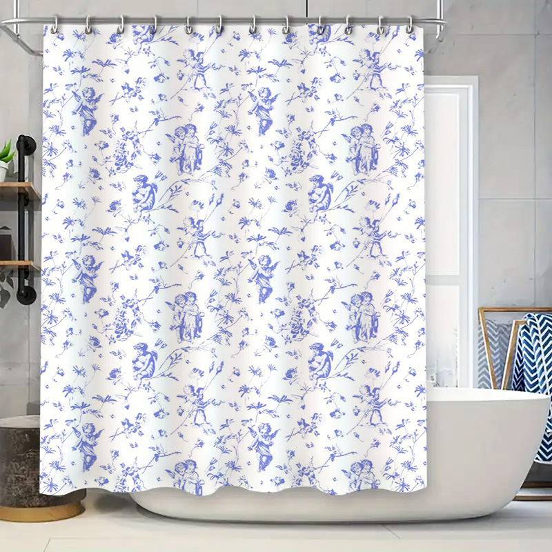 Home Bathroom Colors - Abstrakcyjna Zasłona Prysznicowa Wodoodporna Dekoracja Łazienki