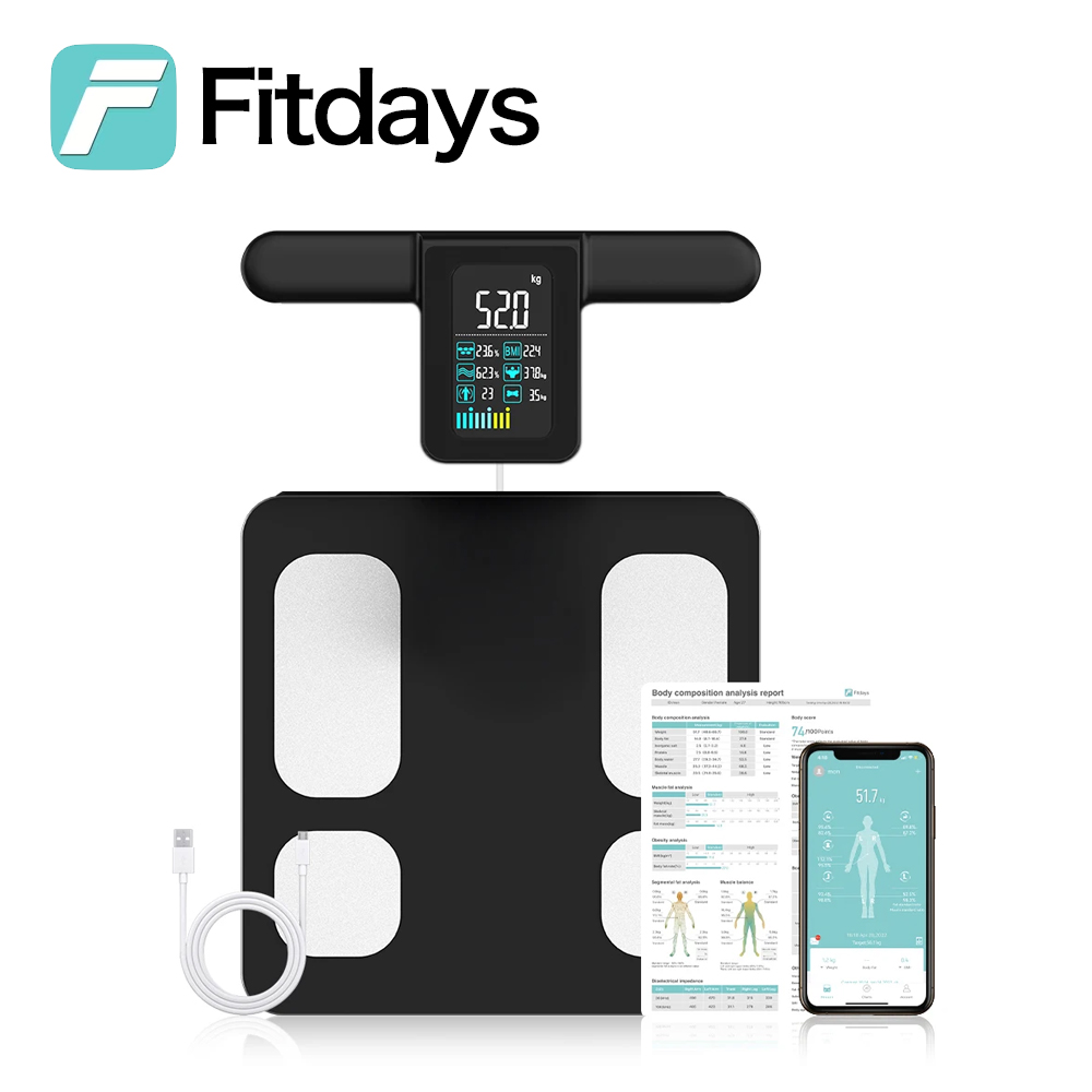Home Bathroom Scales - Fitdays 8 elektrodowa waga do pomiaru