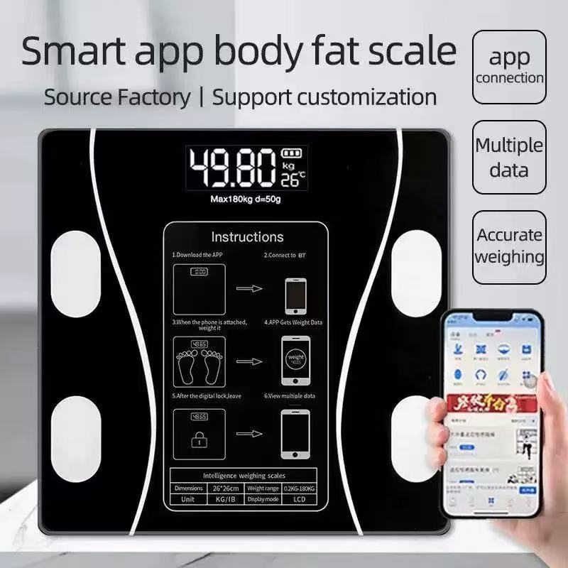 Home Bathroom Scales - Inteligentna bezprzewodowa cyfrowa waga do pomiaru