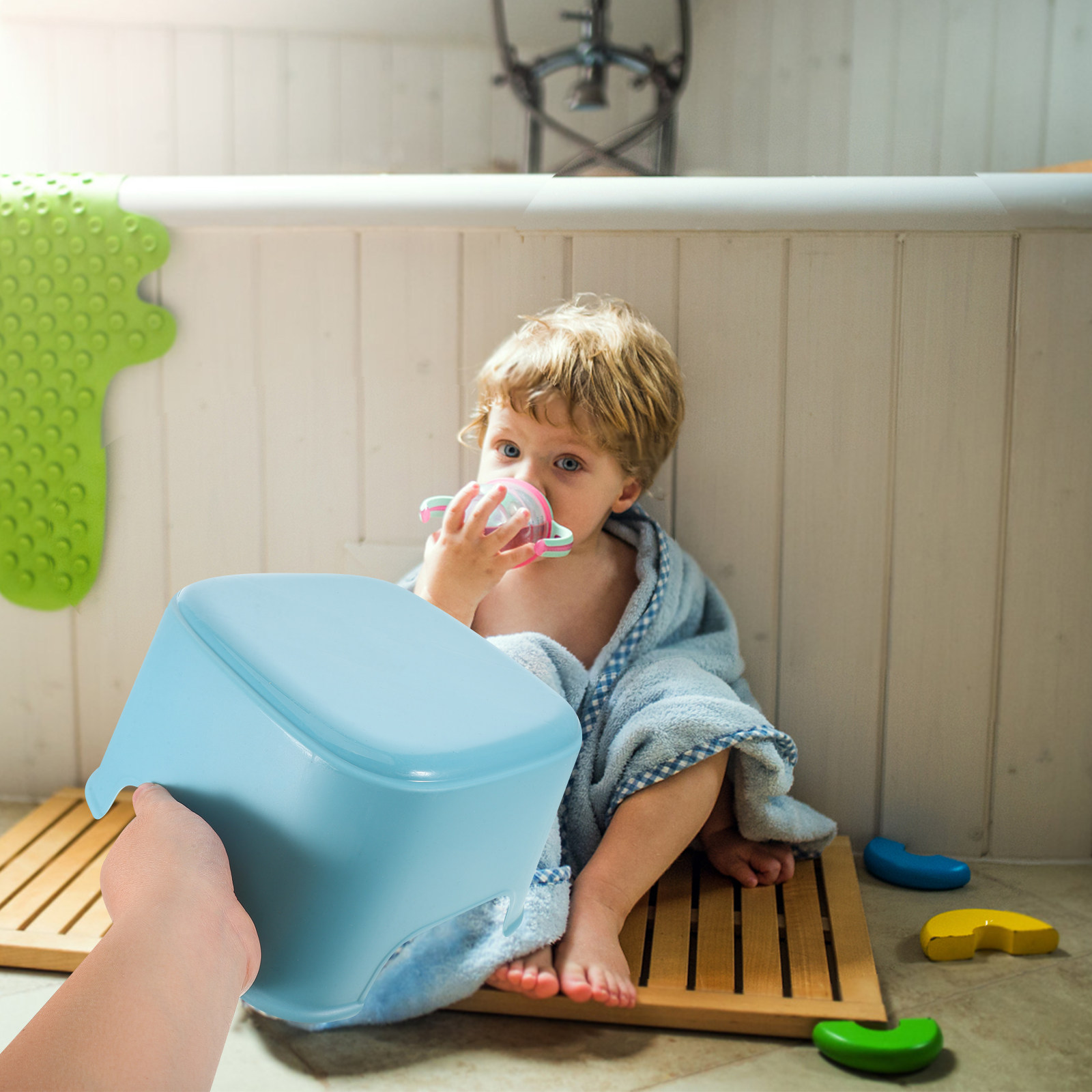 Home Bathroom Colors - Stołek dla małych dzieci do zlewu