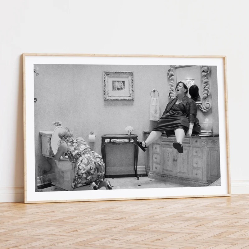 Home Movie Bathroom Scene - Zabawne scenki filmowe Plakat do łazienki