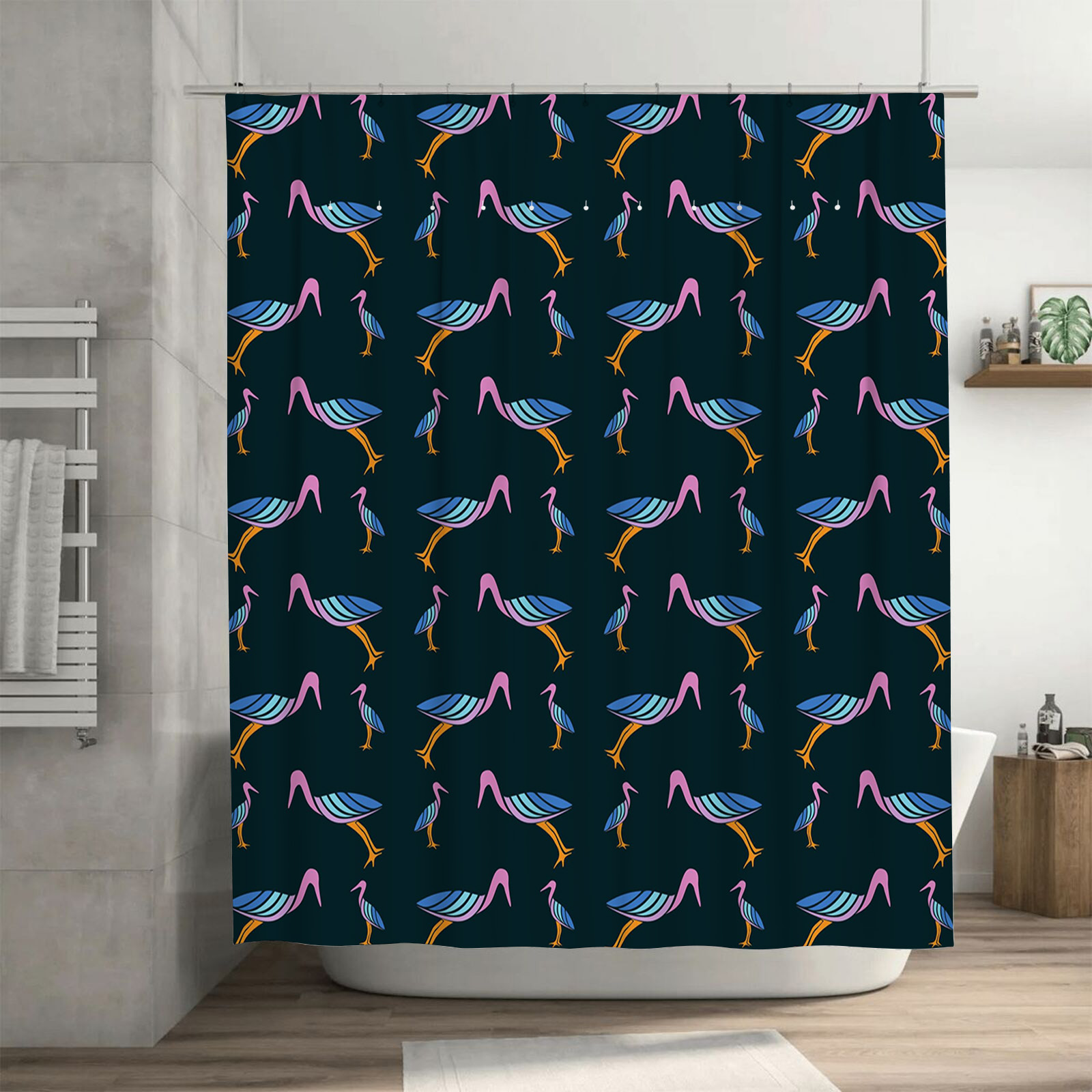 Nowoczesna zasłona prysznicowa – Home Bathroom Colors recenzja i cena