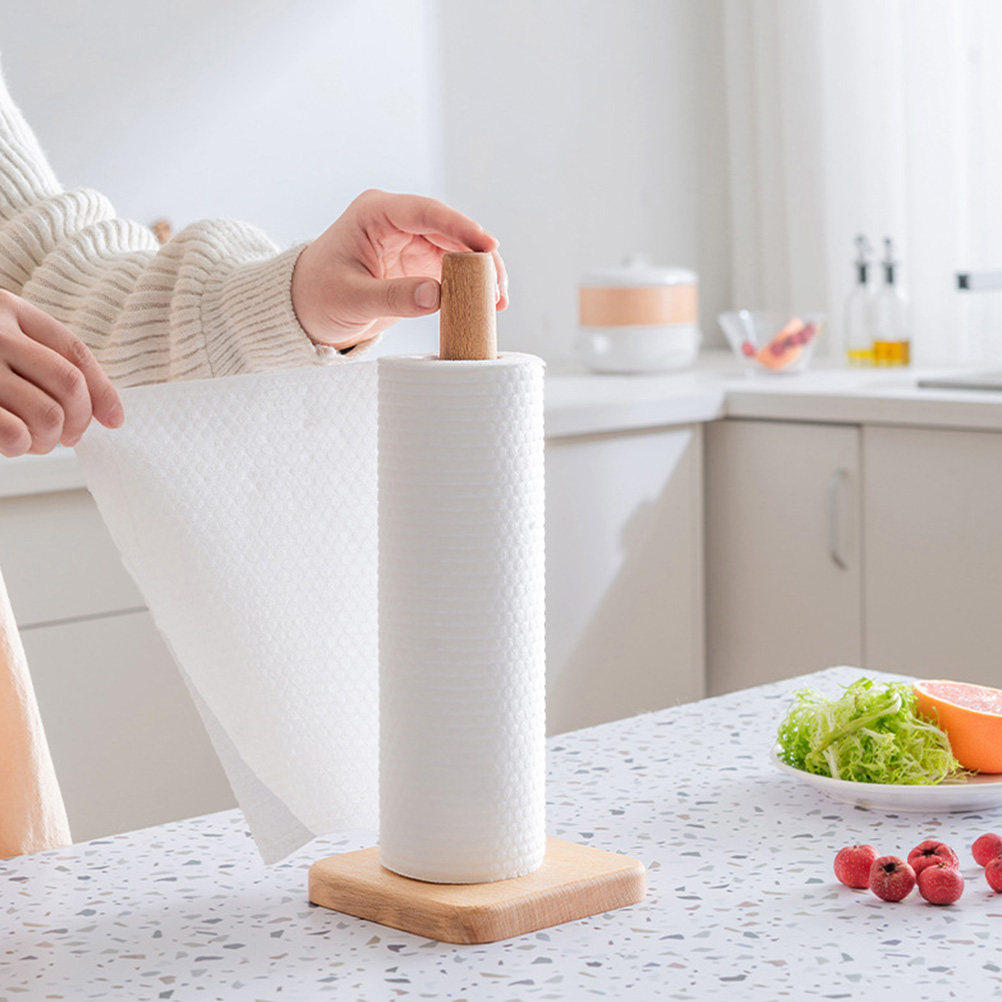 Drewniany uchwyt na ręczniki p – Home Bathroom Paper Towel Holder recenzja i cena