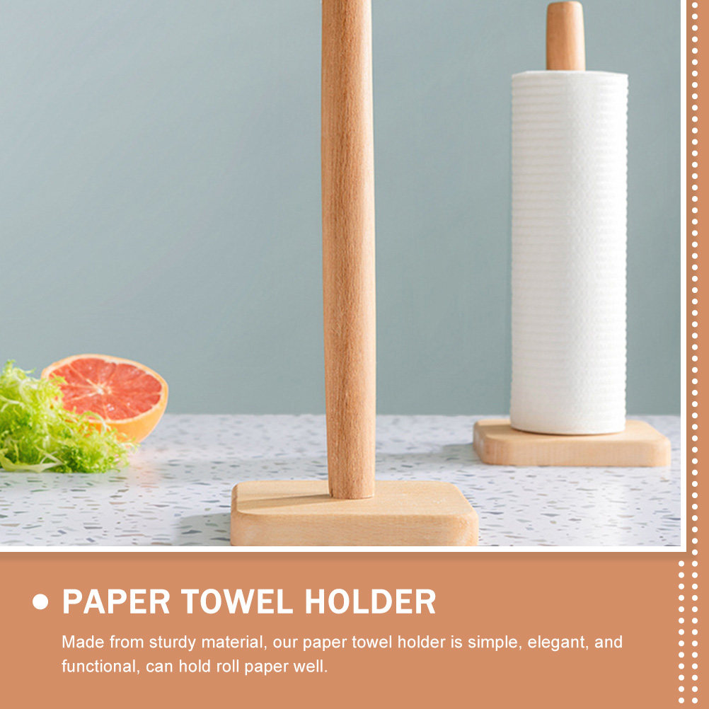 Drewniany uchwyt na ręczniki p – Home Bathroom Paper Towel Holder recenzja i cena