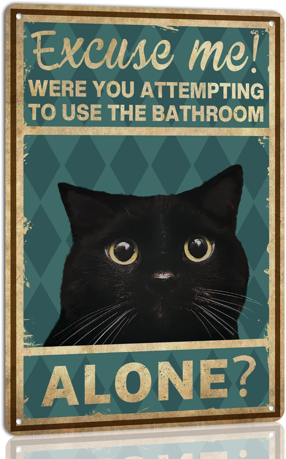 Zabawna blaszana tabliczka na  – Home Alone Bathroom recenzja i cena