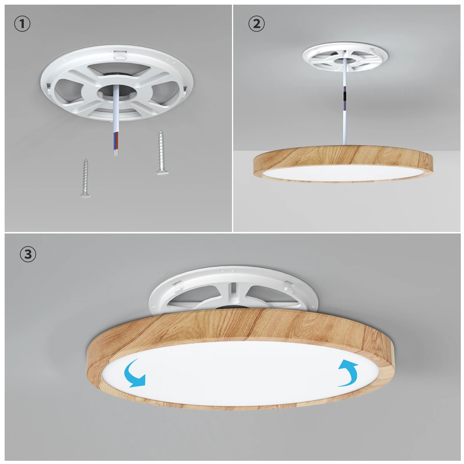 Lampa sufitowa LED LVL, imitac – Home Bathroom Colors recenzja i cena