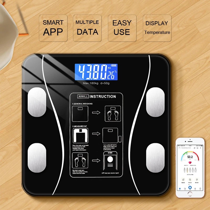 Inteligentna bezprzewodowa cyf – Home Bathroom Scales recenzja i cena